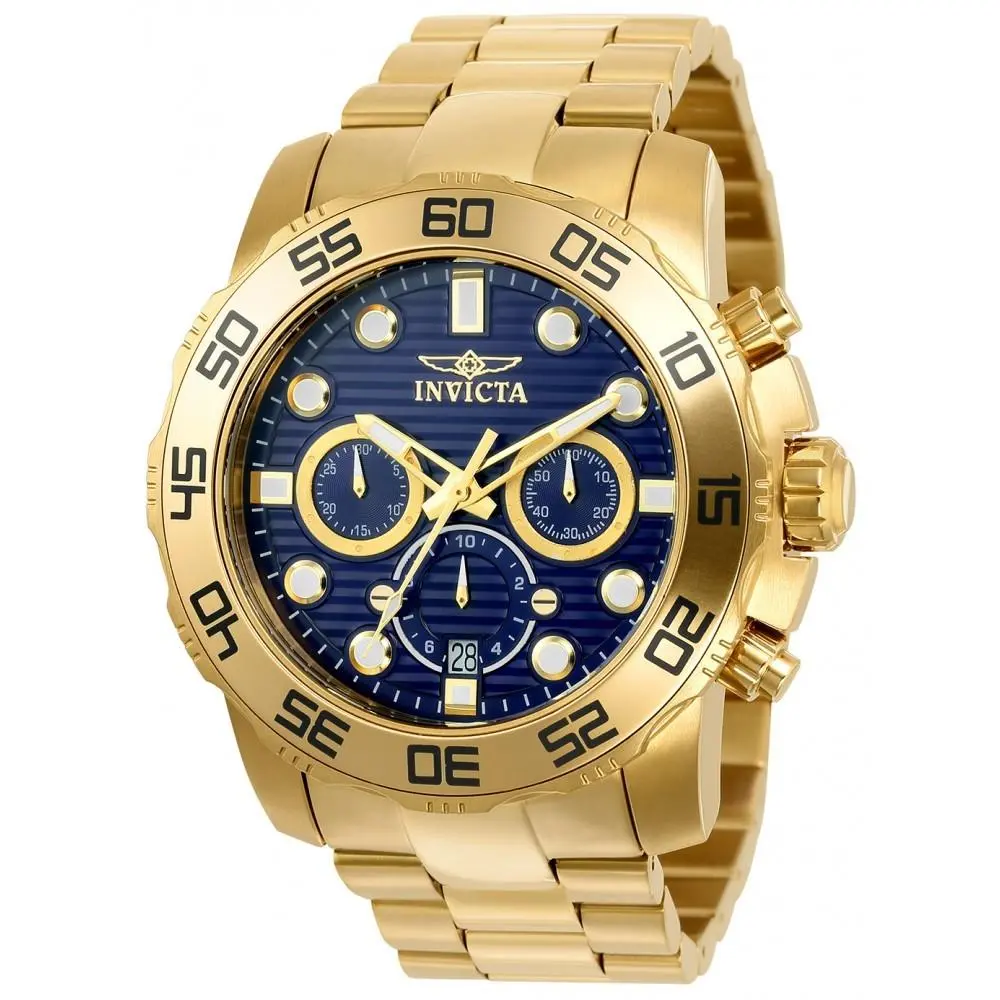 Invicta Men`s 22228 Pro Diver Quartz Chronograph Blue Dial Watch