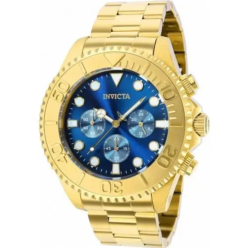 Men`s 36974 Pro Diver Quartz Chronograph Dark Blue Dial Watch by Invicta