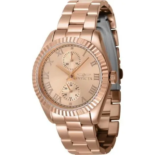 Invicta Women`s 47447 Specialty Quartz Multifunction Rose Gold Dial Watch