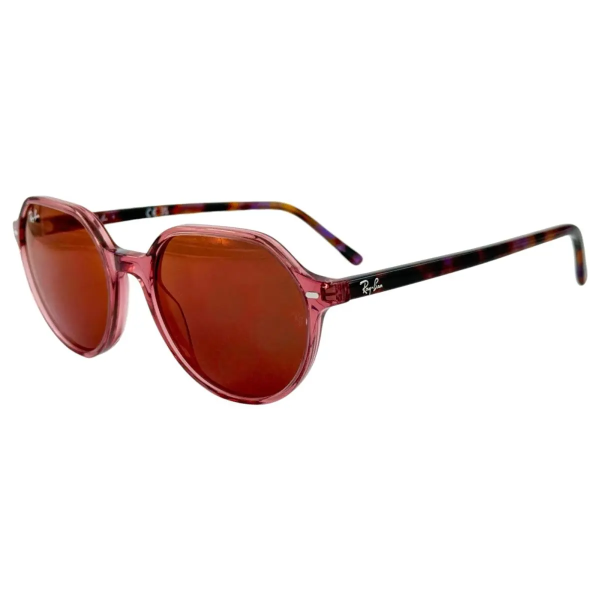Ray Ban RB2195 Thalia Womens Plastic Sunglass 6637/2K Crystal Pink 51-18 Mirror