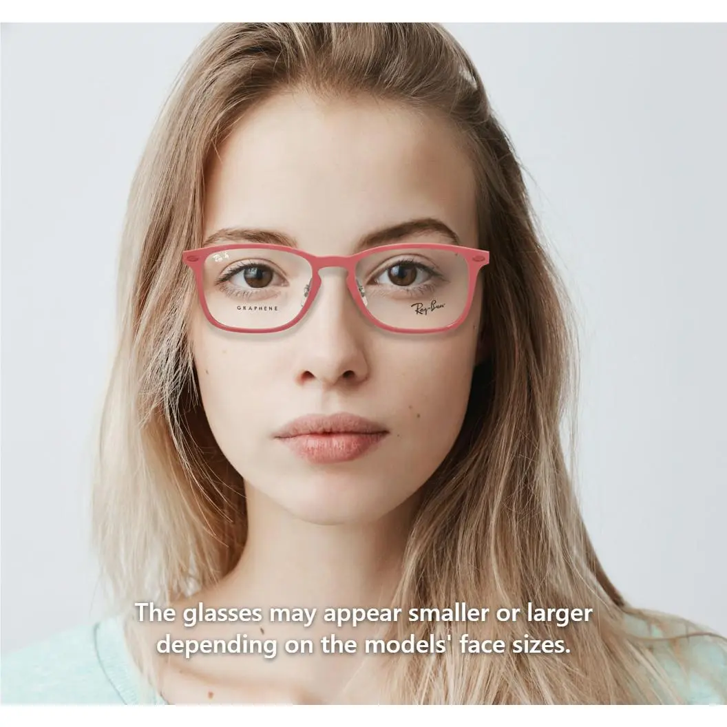 Ray-ban Eyeglasses Red Wayfarer Graphene Italy 54-17-145 8953 5758