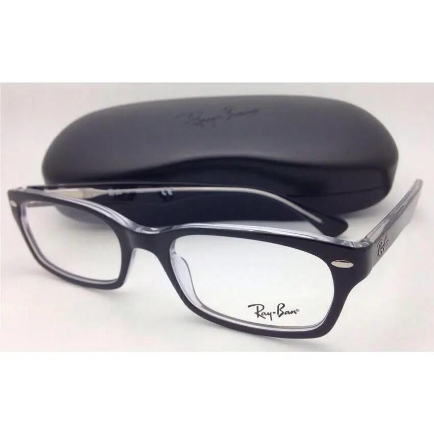 Ray-ban Rx-able Eyeglasses Highstreet RB 5150 2034 50-19 Black On Clear Frames