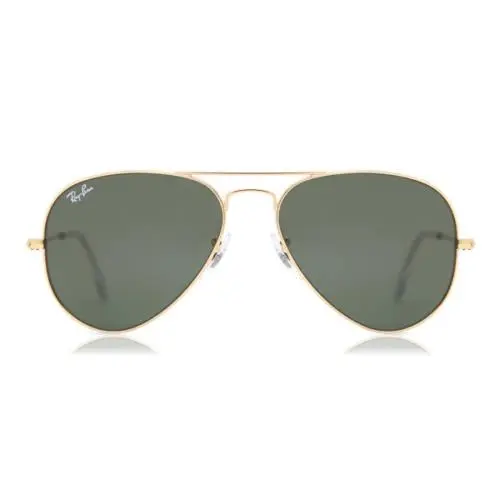 Ray-ban RB3025 W3234 Polished Gold Aviator Classic G-15 Green 55-14-135 - Frame: Gold, Lens: Green