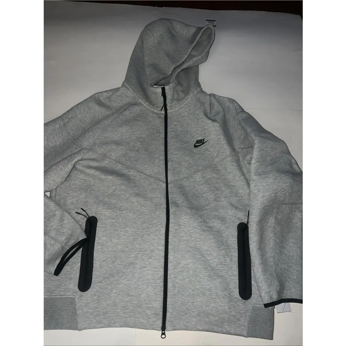 Nike Tech Fleece Windrunner Hoodie Grey Full Zip Jacket FB7921-063 Sz 2XL