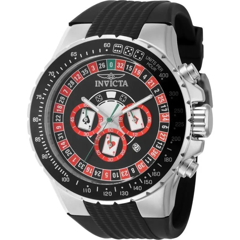 Invicta Men`s 49850 Aviator Quartz VD53 Black Dial Watch