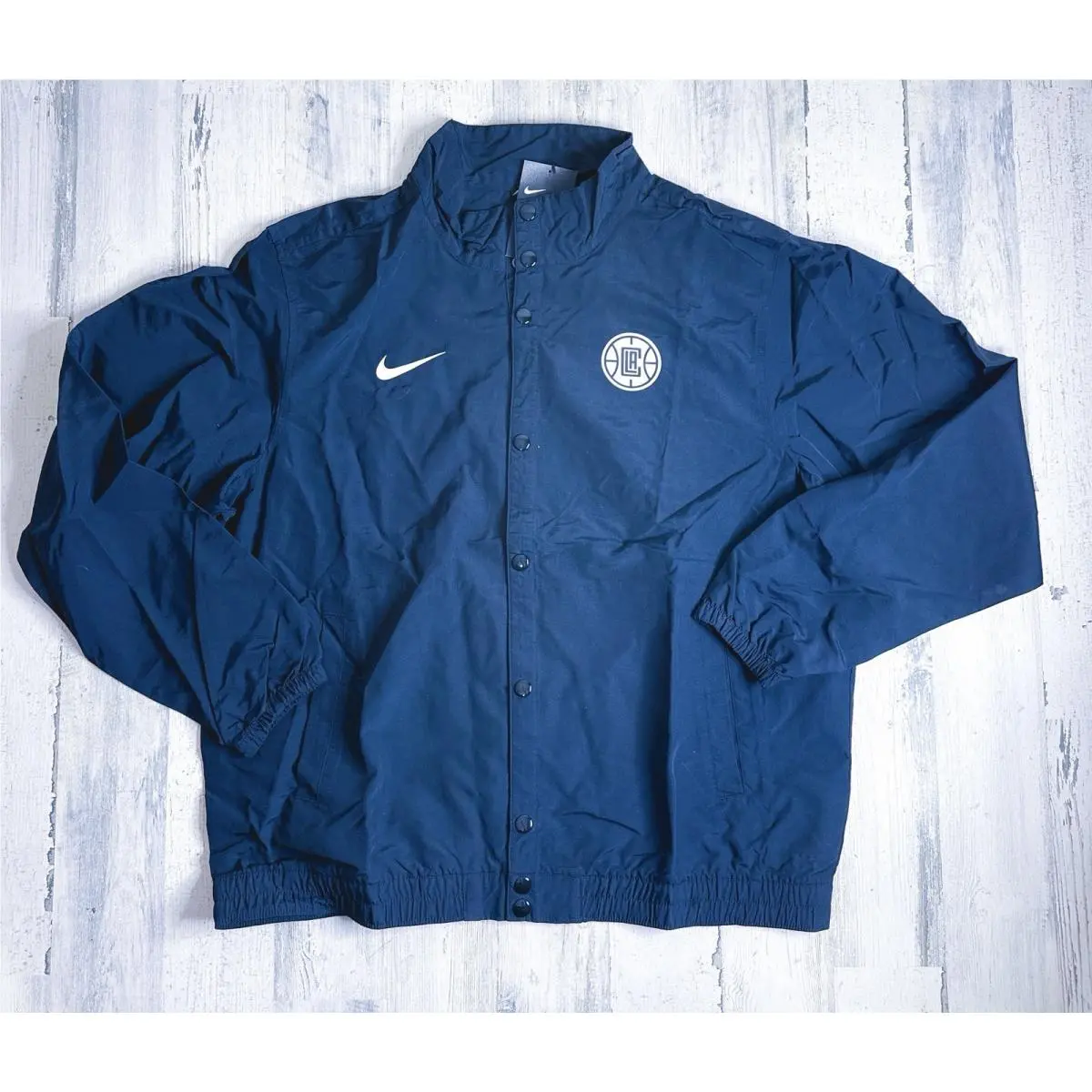 Nike Nba Los Angeles Clippers Black Jacket Button Up 859077 Men`s XL