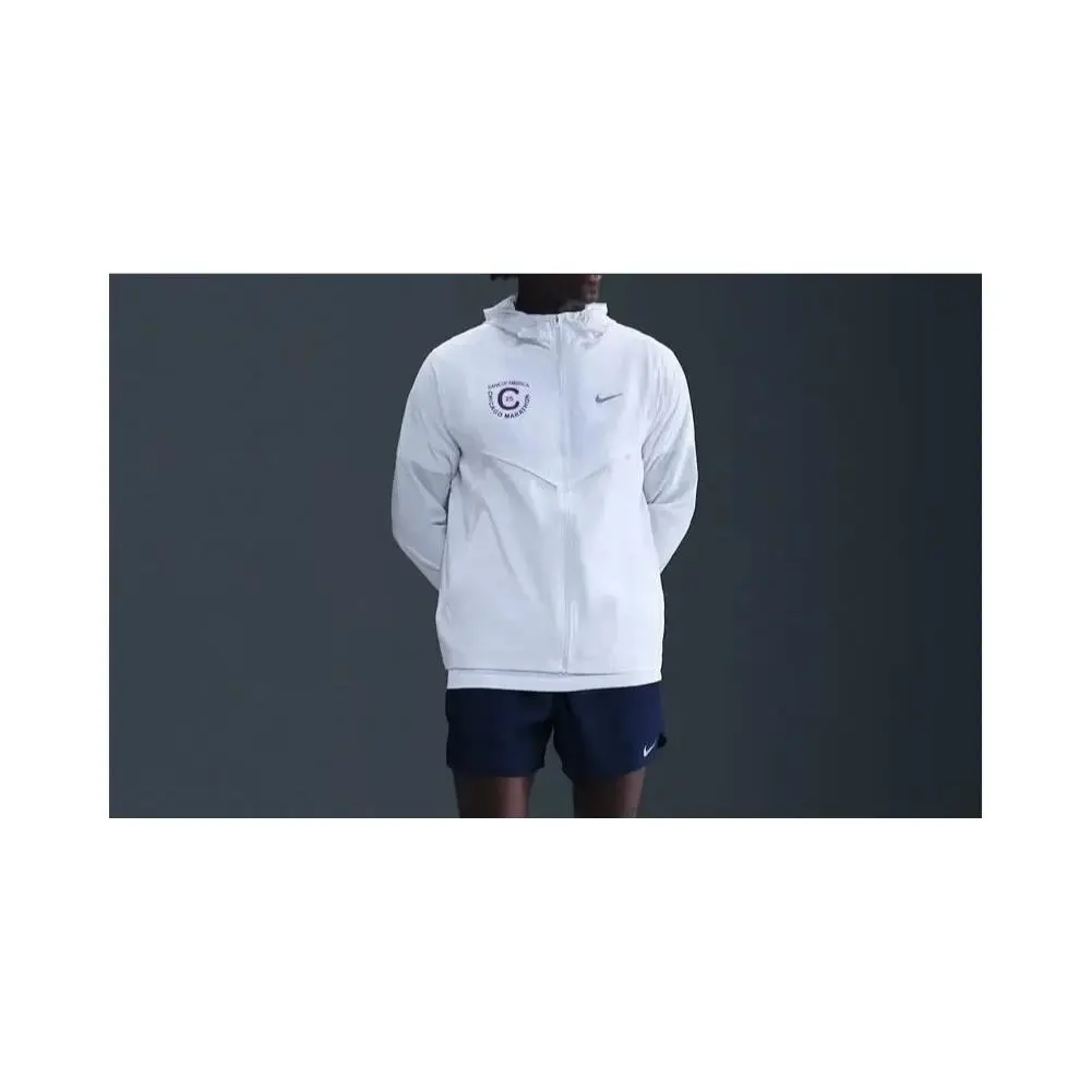 Nike clothing - Nike Chicago Marathon Impossibly Light Jacket - White / Reflective Silver (UPC: 198485318717) 2