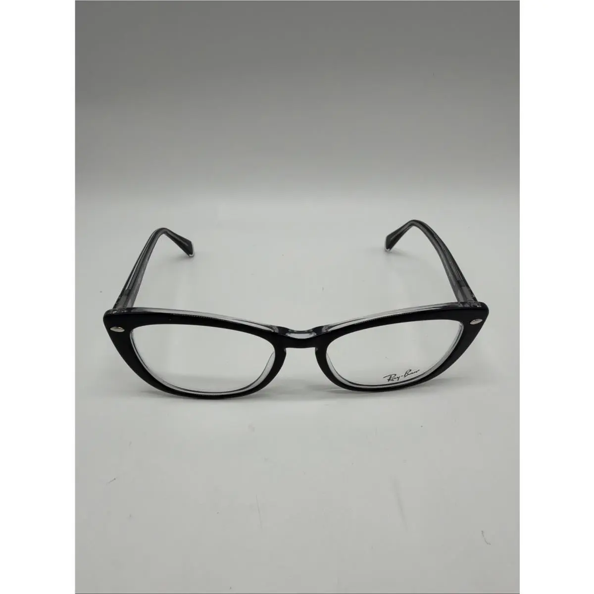 Ray-ban RB5366 2034 Top Black on Transparent Cat Eye Womens Eyeglasses 54mm