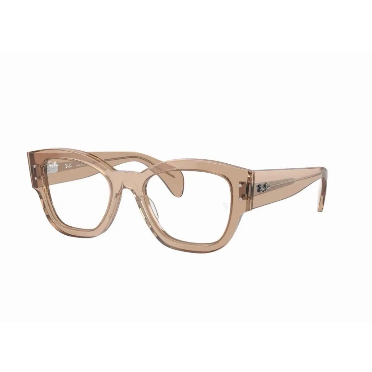Ray-ban Optical RX 7681V Jorge Transparent Light Brown 8353 Eyeglasses