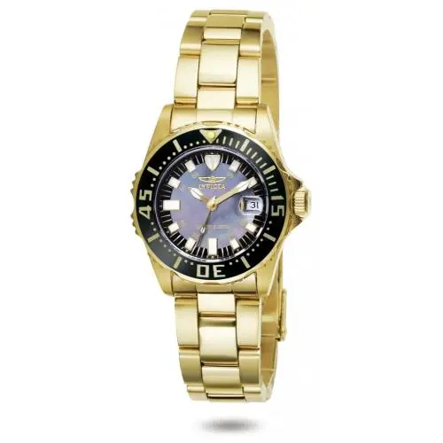 Invicta Women`s 2962 Pro Diver Quartz 3 Hand Black Dial Watch