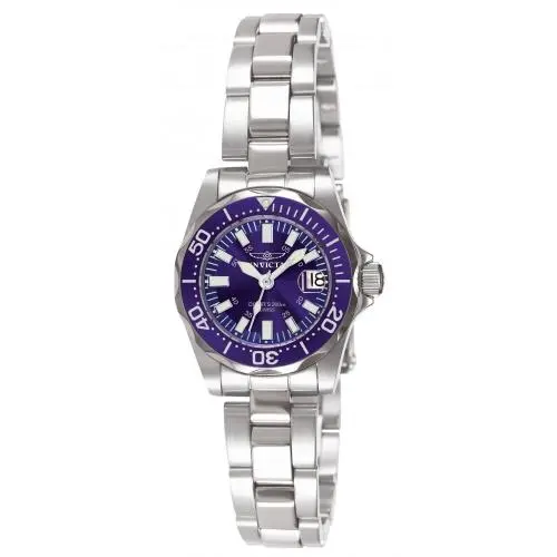 Women`s 7060 Signature Quartz 3 Hand Blue Dial Watch by Invicta