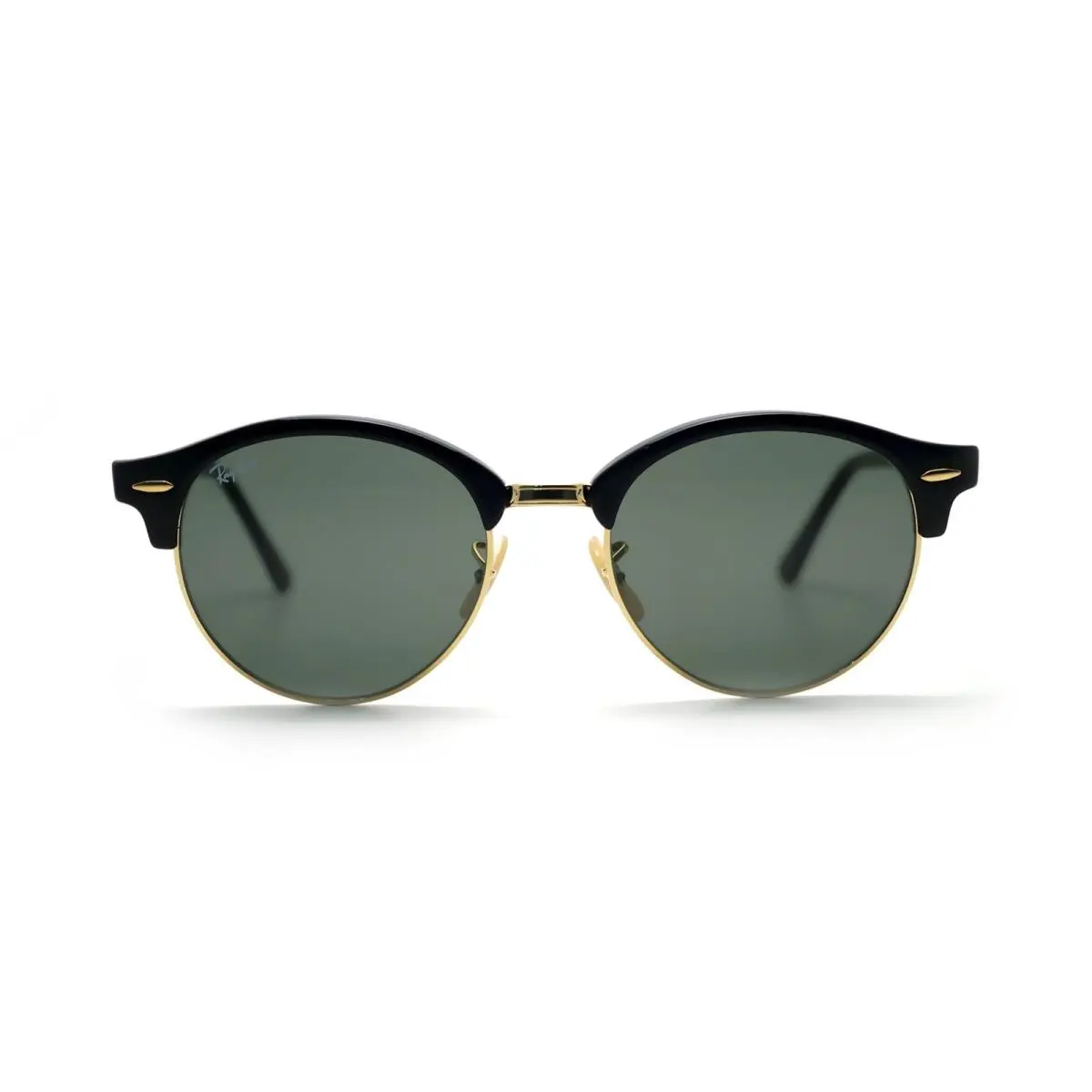 Ray-ban RB4246 901 Clubround Classic Polished Black G-15 Green 51-19-145