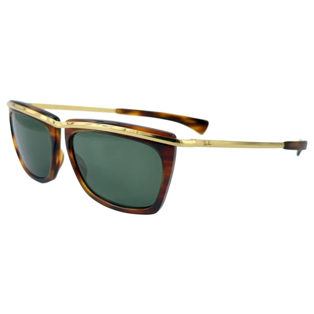 Ray Ban RB2419 Olympian II Mens Plastic Sunglass 1312/31 Striped Havana 56-14