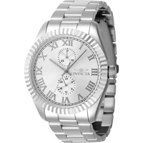 Invicta Men`s 47421 Specialty Quartz Multifunction Silver Dial Watch
