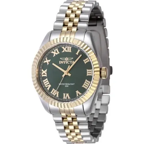 Invicta Women`s 47415 Specialty Quartz 3 Hand Green Dial Watch