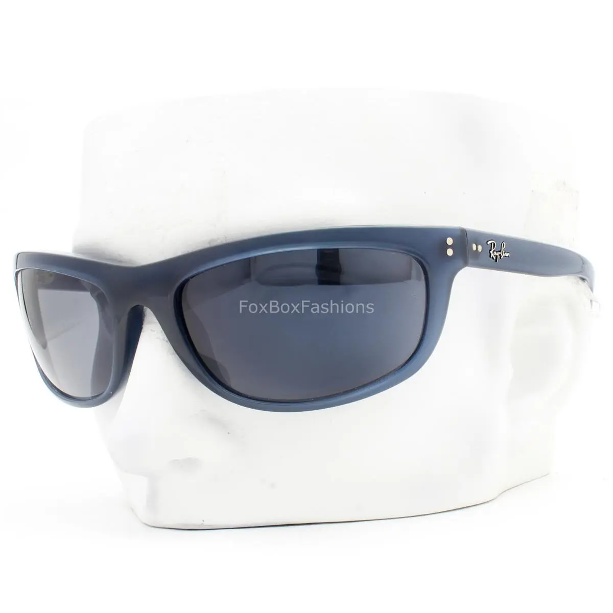 Ray-ban Balorama Sunglasses RB 4089 6042/R5 Polished Opal Blue 62mm W/case