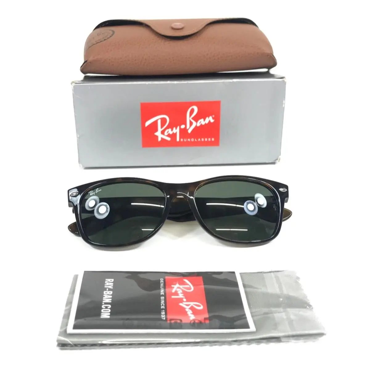 Ray-ban Sunglasses RB2132 Wayfarer 902/L Tortoise Frames w G-15 Green Lenses