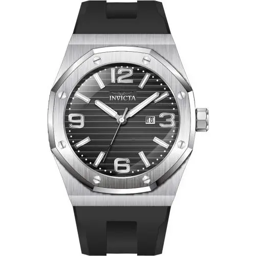 Invicta Men`s 45772 Huracan Quartz 3 Hand Black Dial Watch