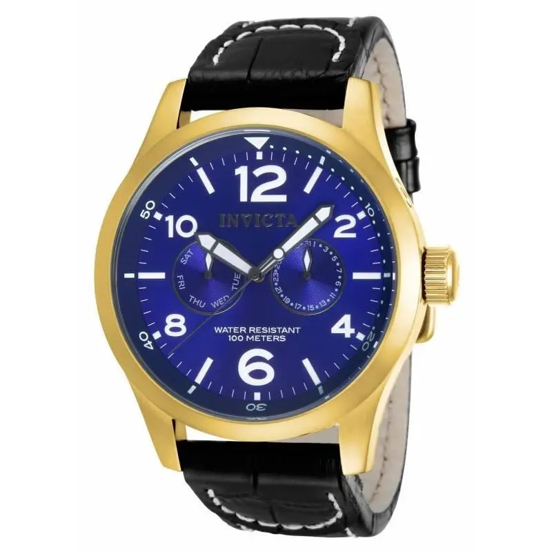 Invicta Men`s 12173 Specialty Quartz 3 Hand Blue Dial Watch