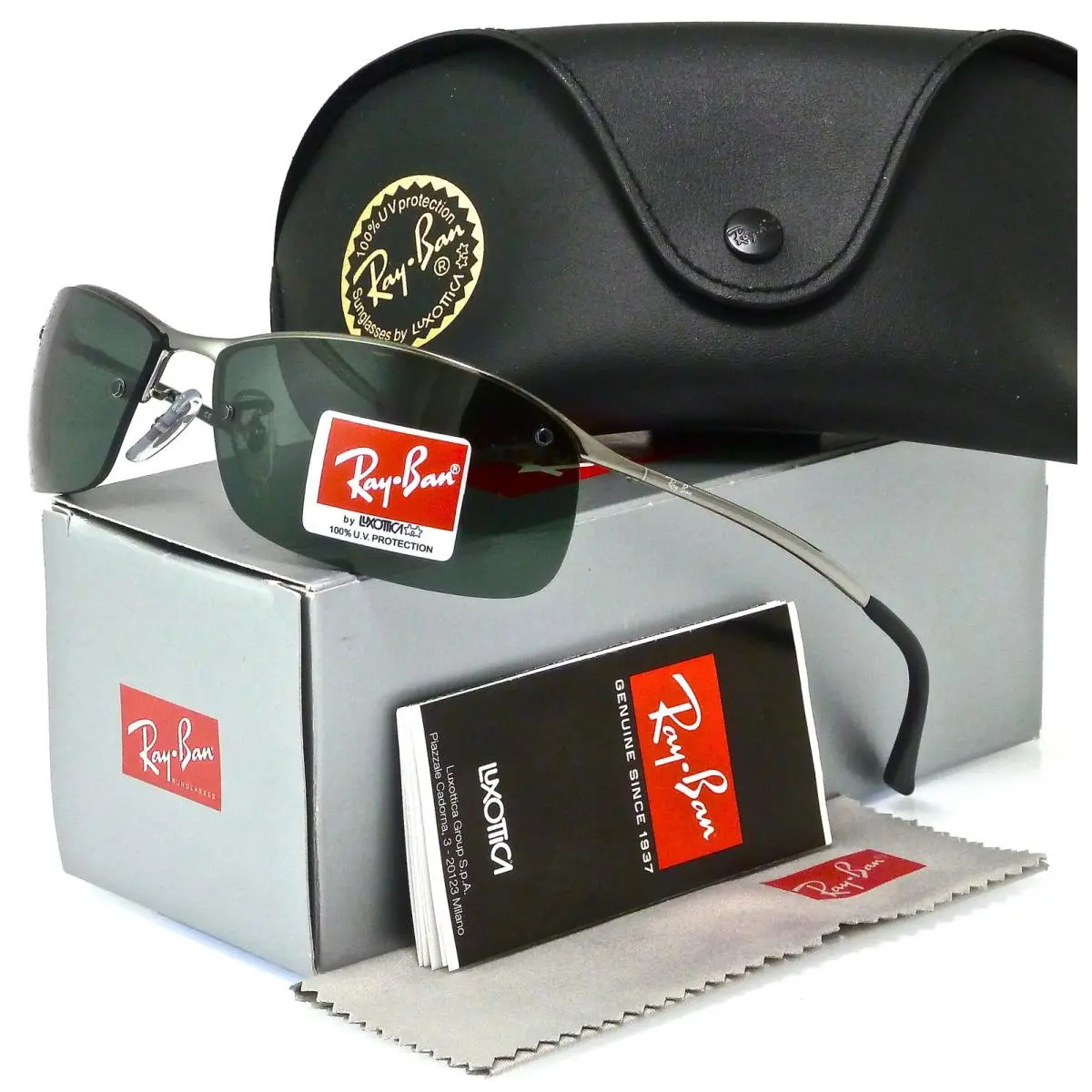 Ray-ban RB3183 Gunmetal l Green Classic RB3183 004/71 63mm