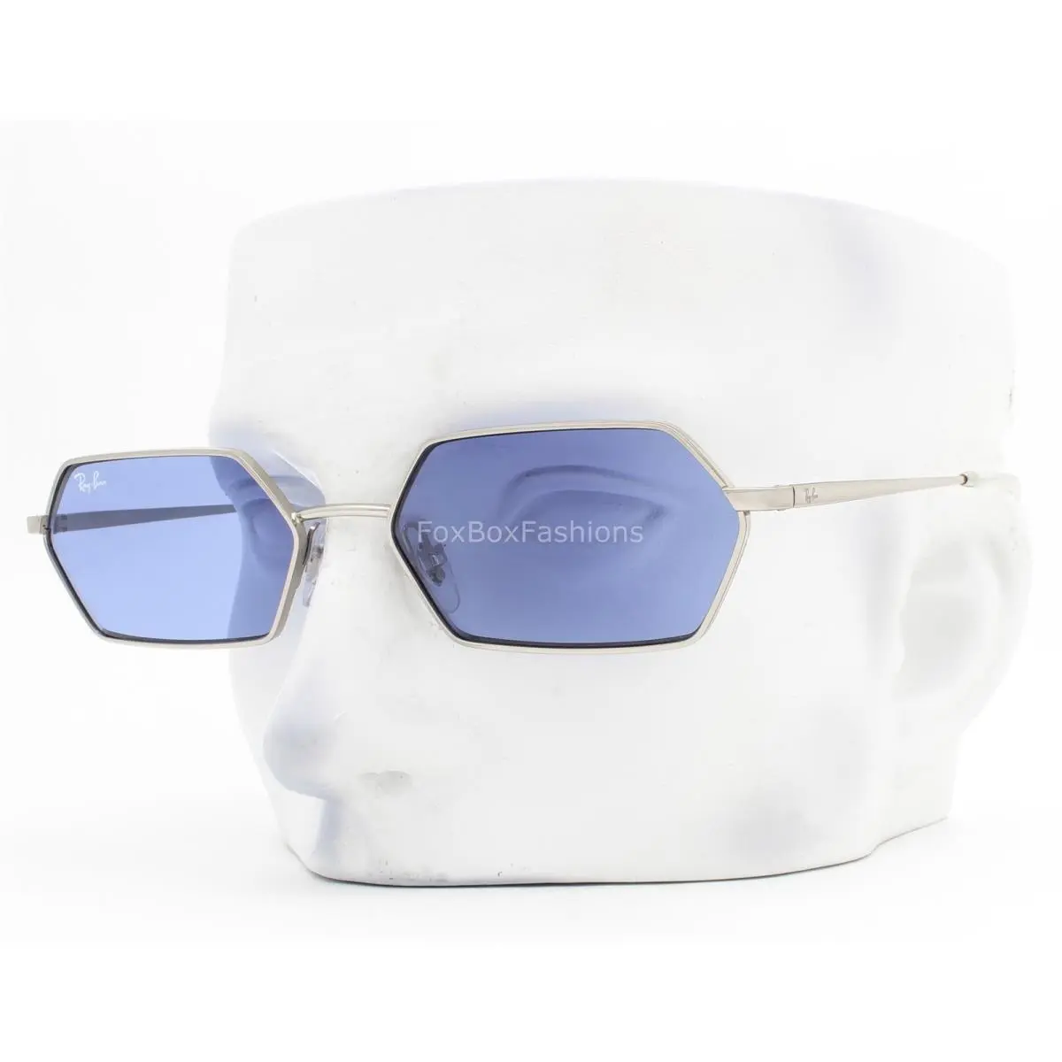 Ray-ban Yevi Unisex Sunglasses RB 3728 003/80 Shiny Silver Blue 58mm with Case