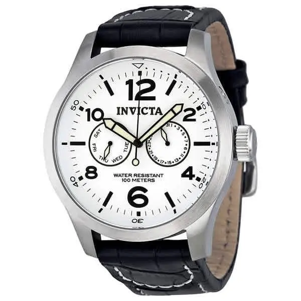 Invicta 12171 Specialty Military Silver Dial 48 mm Men`s Watch