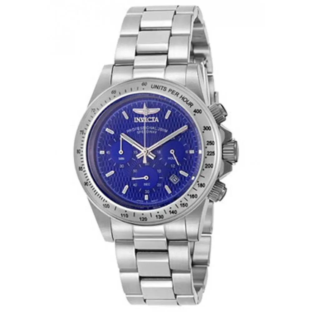 Men`s 9329 Speedway Quartz Chronograph Blue Dial Watch by Invicta