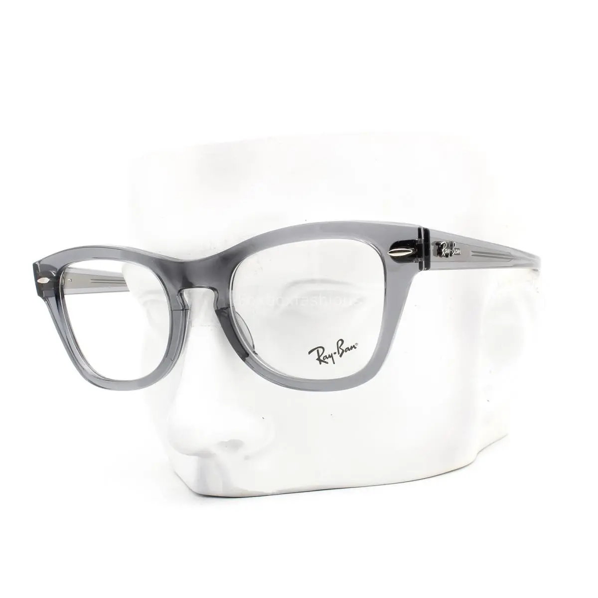 Ray-ban Eyeglasses Glasses RB 0707V 8199 Polished Transparent Gray 50mm W/case