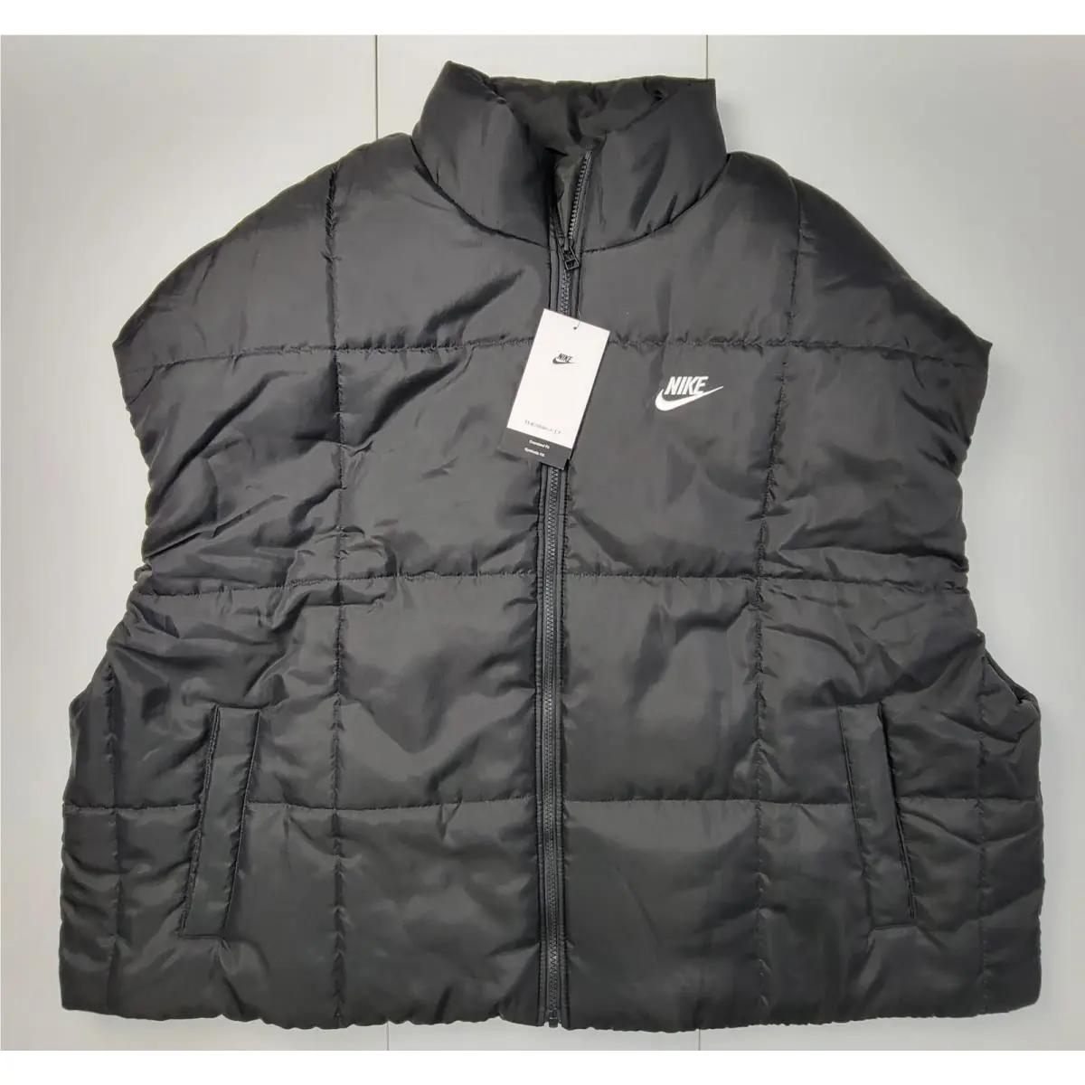 Nike Sportswear Classic Puffer Therma-fit Loose Vest FB7679-010 Women Sz Xxl