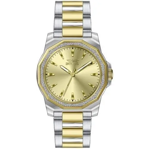 Invicta Men`s 49106 Speedway Quartz 3 Hand Gold Dial Watch