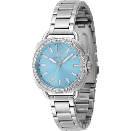 Women`s 47327 Wildflower Quartz 3 Hand Light Blue Dial Watch by Invicta