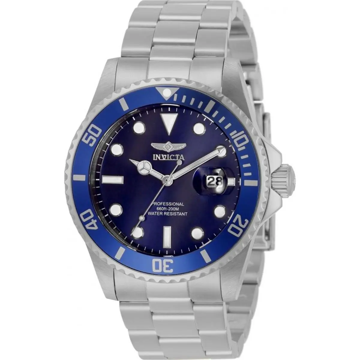 Invicta Men`s 33267 Pro Diver Quartz 3 Hand Blue Dial Watch