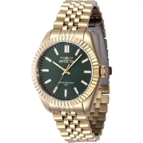 Women`s 47505 Specialty Quartz 3 Hand Green Dial Watch by Invicta