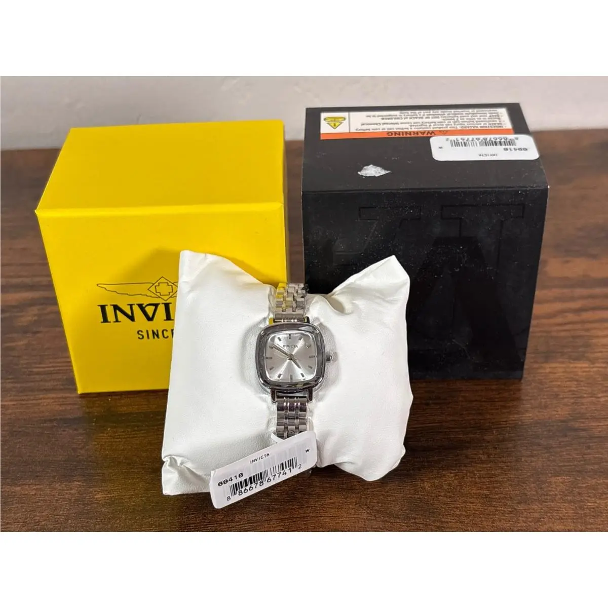 Invicta Womens 69416 Angel Silver Dial Stainless Steel Bracelet Watch
