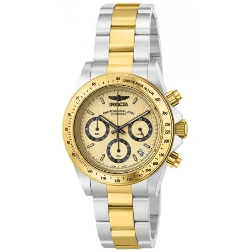 Men`s 14930 Speedway Quartz Multifunction Gold Dial Watch by Invicta