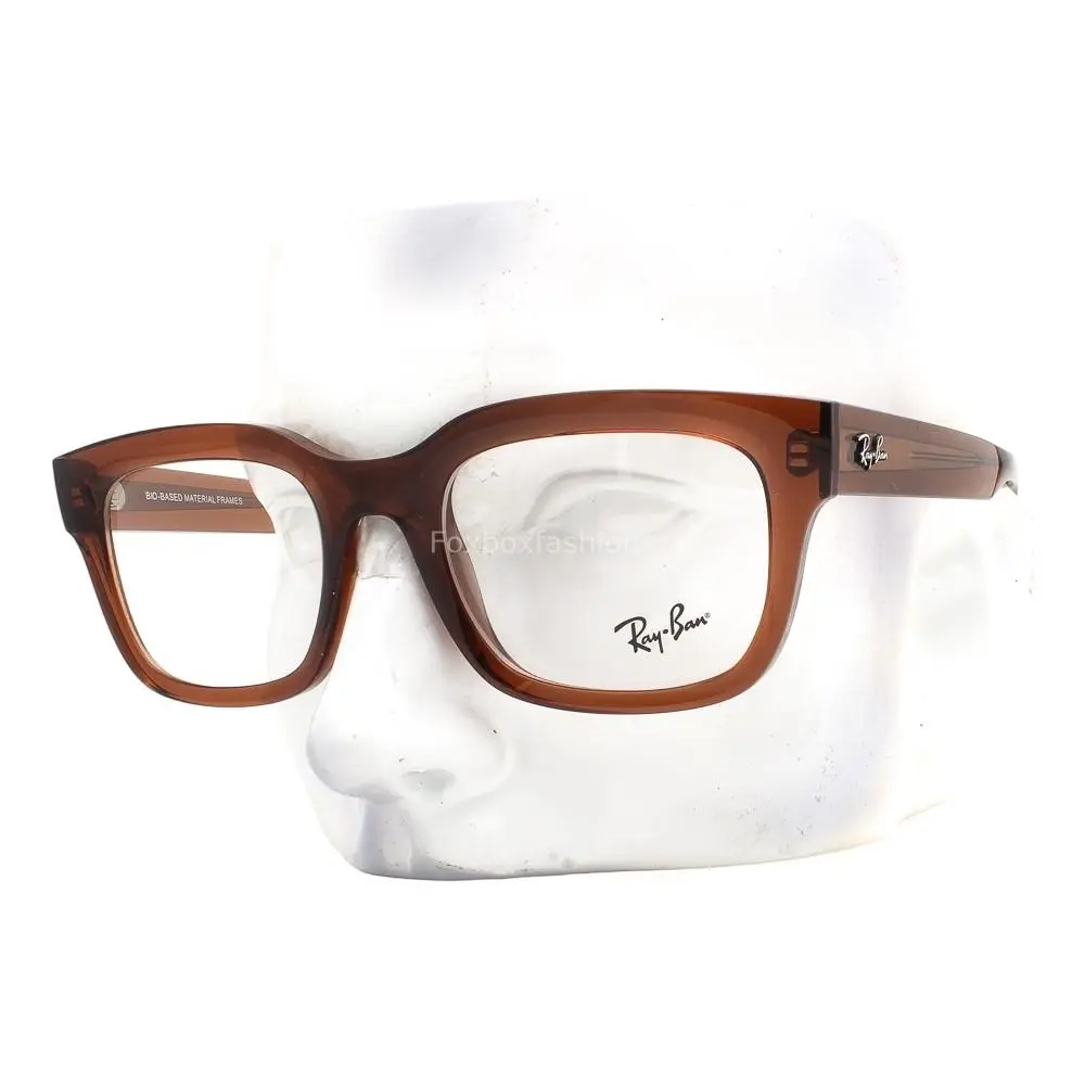 Ray-ban Chad Eyeglasses Glasses RB 7217 8261 Transparent Brown 54mm with Case