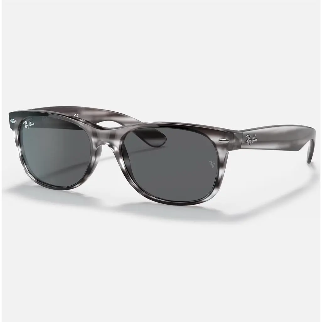 Ray-ban Wayfarer Stripe Grey Havana l Dark Grey RB2132 6430B1 55mm