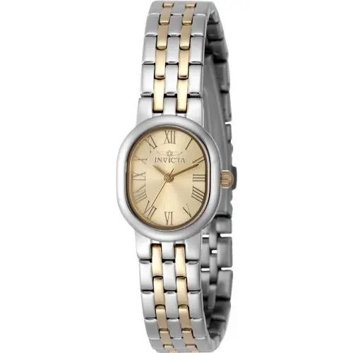 Invicta Women`s 48140 Angel Quartz 3 Hand Gold Dial Watch