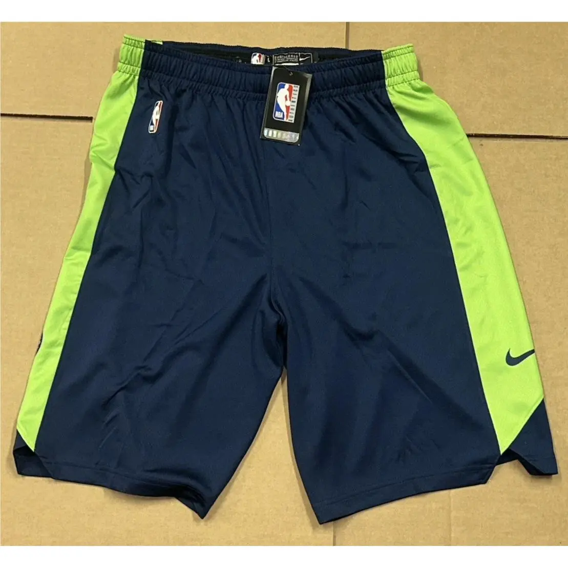 Nike Aj5088-419 Minnesota Timberwolves Team Issued Shorts LT Large L-tall
