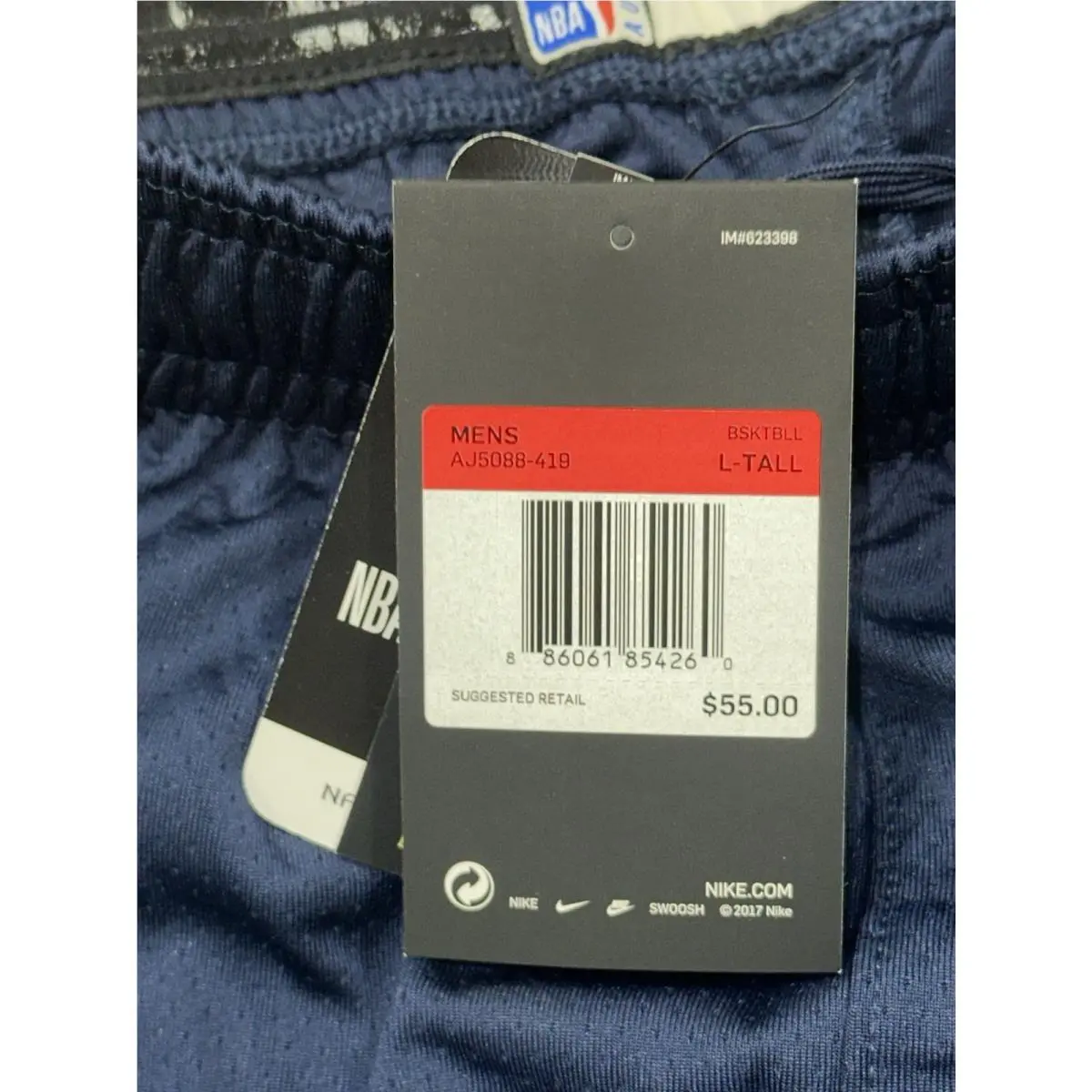 Nike clothing - Nike NBA Team Issued Authentic Shorts - AJ5088-419 - Blue 12