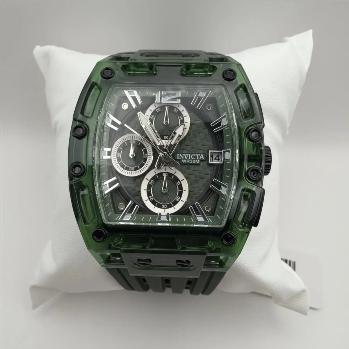 Invicta S1 Rally 42mm Men`s Watch in a Green Translucent Case 70144