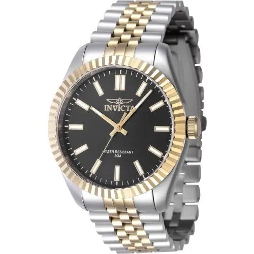 Invicta Men`s 47483 Specialty Quartz 3 Hand Black Dial Watch