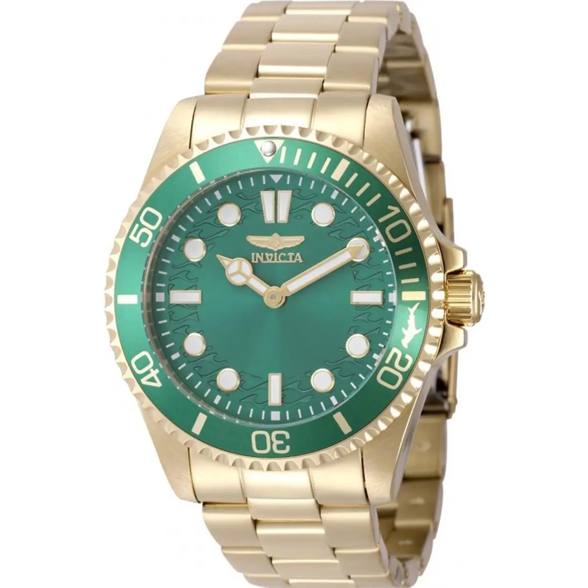 Invicta Men`s 49702 Pro Diver Quartz PC20S Green Dial Watch