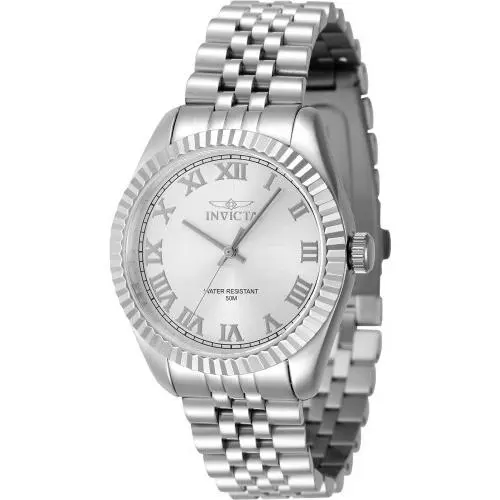 Women`s 47409 Specialty Quartz 3 Hand Silver Dial Watch by Invicta