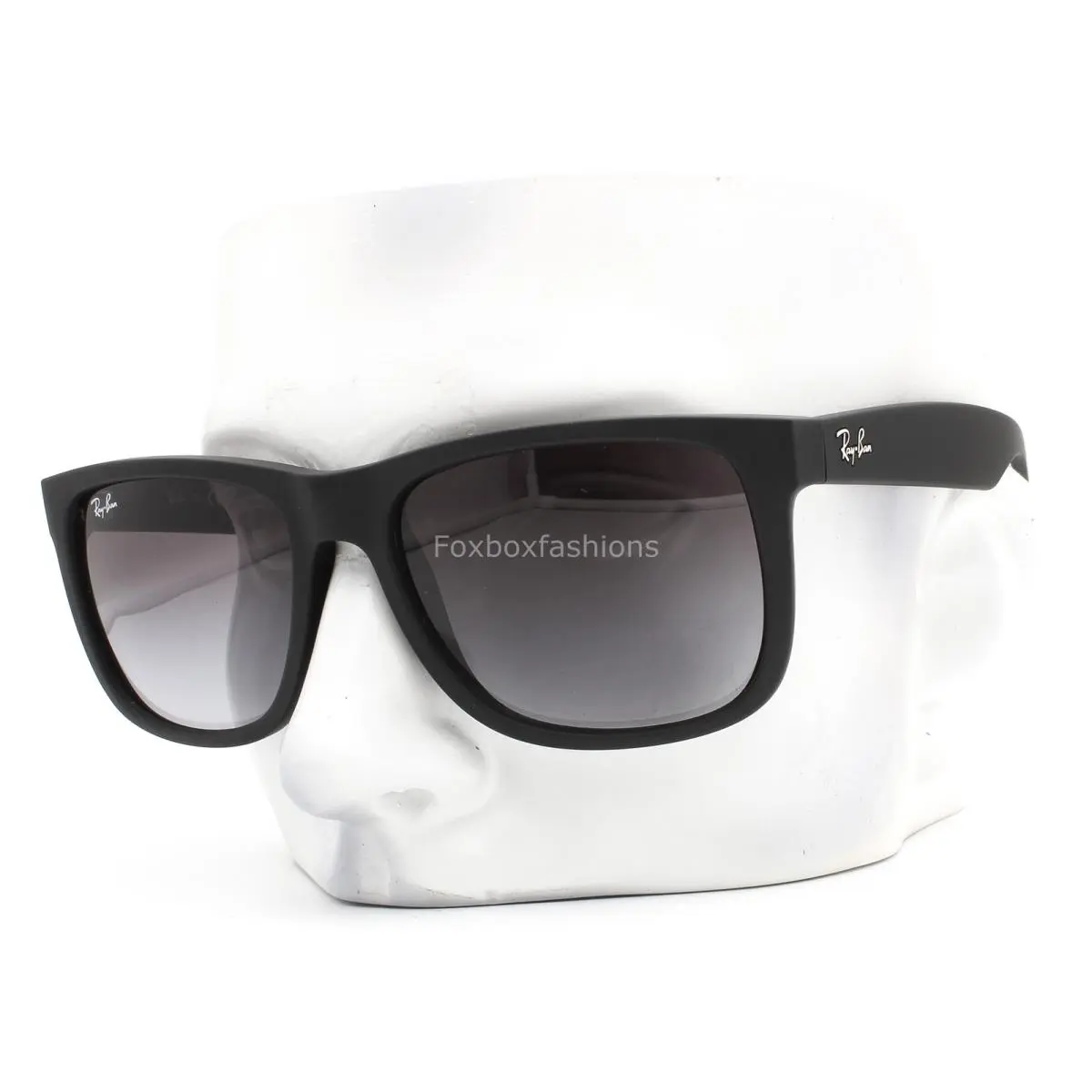 Ray-ban Justin Sunglasses RB 4165 601/8G Matte Black Gray Gradient 54mm W/case