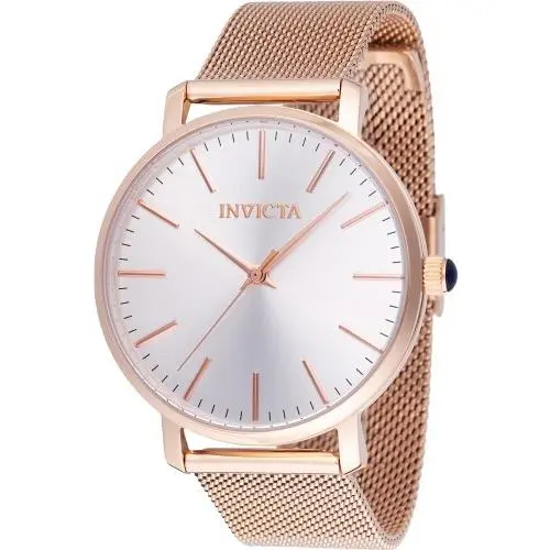 Invicta Women`s 48847 Angel Quartz 3 Hand Silver Dial Watch