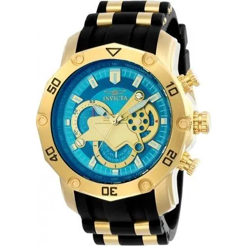Men`s 23426 Pro Diver Quartz Multifunction Blue Dial Watch by Invicta