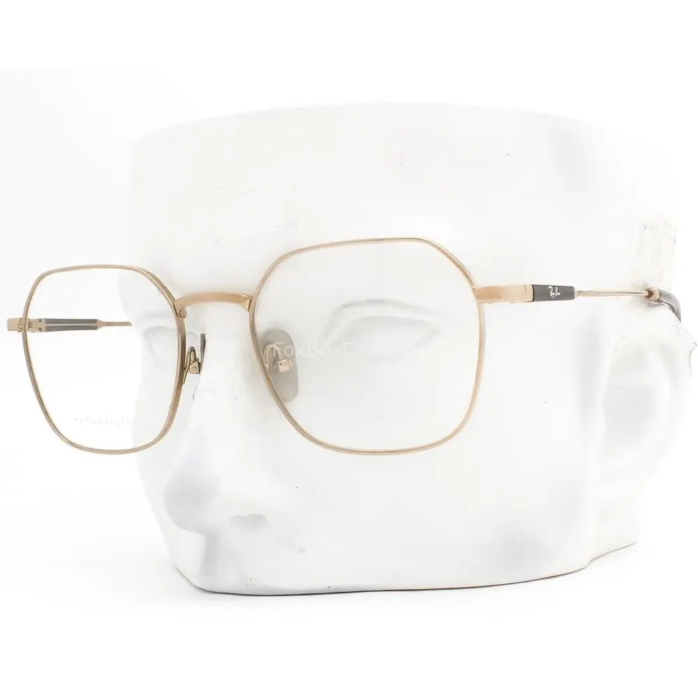 Ray-ban Jim Titanium Eyeglasses Unisex Glasses RB 8794 1245 Shiny Brown W/case