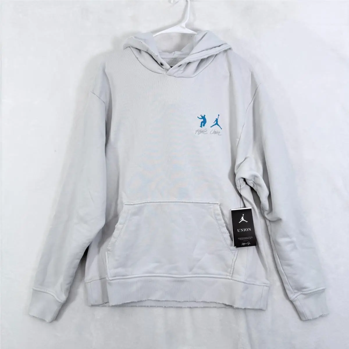Jordand x Union LA Hoodie Mens M Gray Sweatshirt Pullover