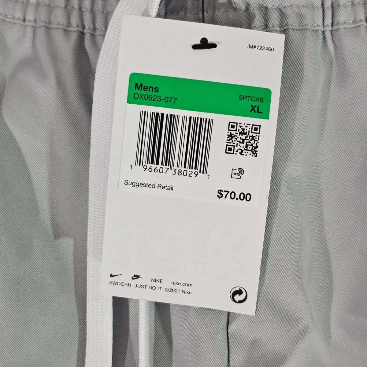 Nike clothing - Gray (UPC: 196607380291) 3